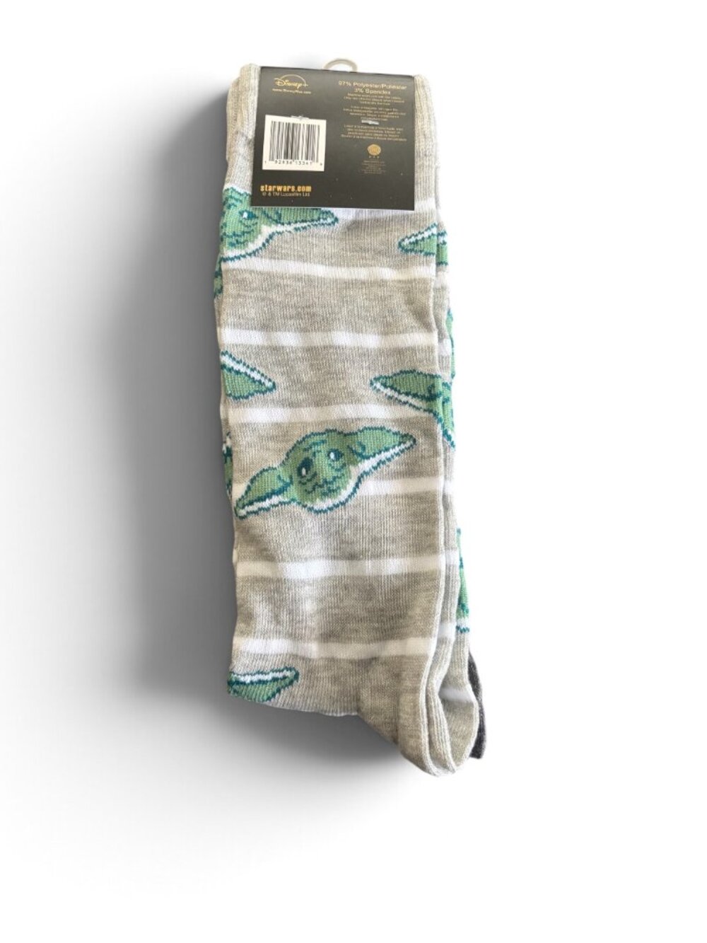 Star Wars The Mandalorian Grogu Baby Yoda 2-Pack Crew Socks - Picture 2 of 2